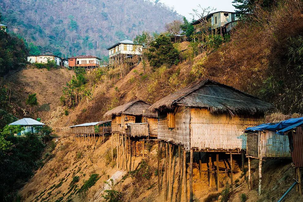 Lungbun village Mizoram
