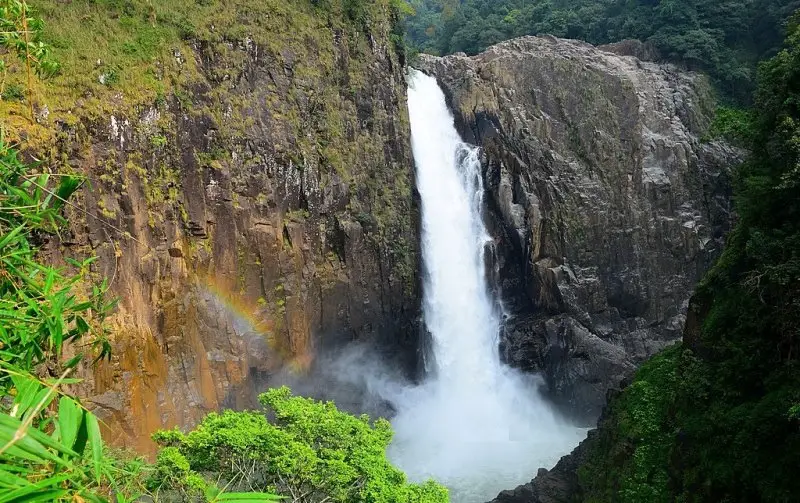 Langshiang Falls Located in Sangriang Nongstoin