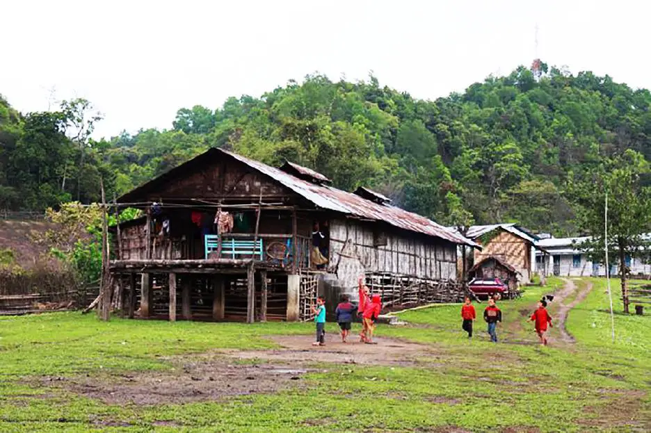 A typical village of Nyishi community